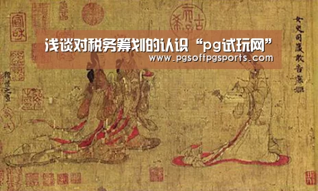 浅谈对税务筹划的认识“pg试玩网”(图2) pg电子麻将胡了官网